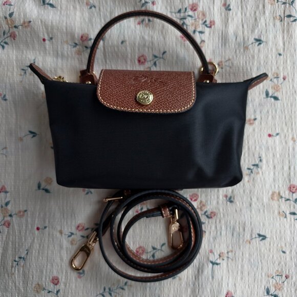 Longchamp Black Mini Crossbody Bag - Picture 1 of 6